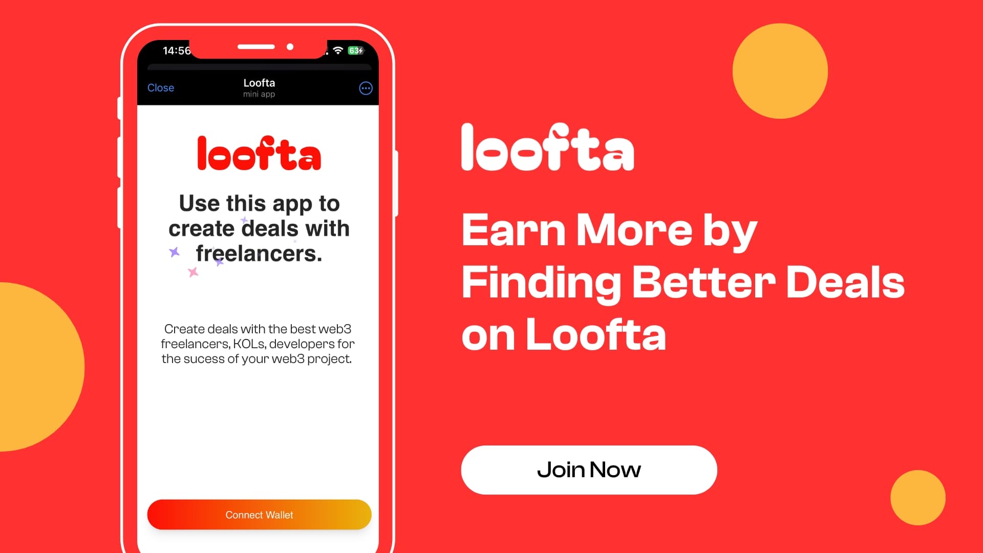 Join as a Freelancer on Loofta